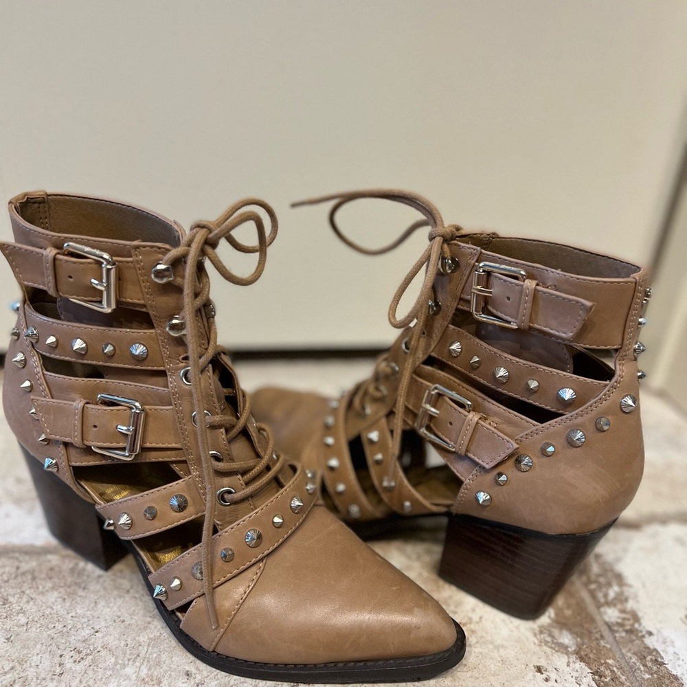 Studded cut out booties by Sam Edleman. size 7